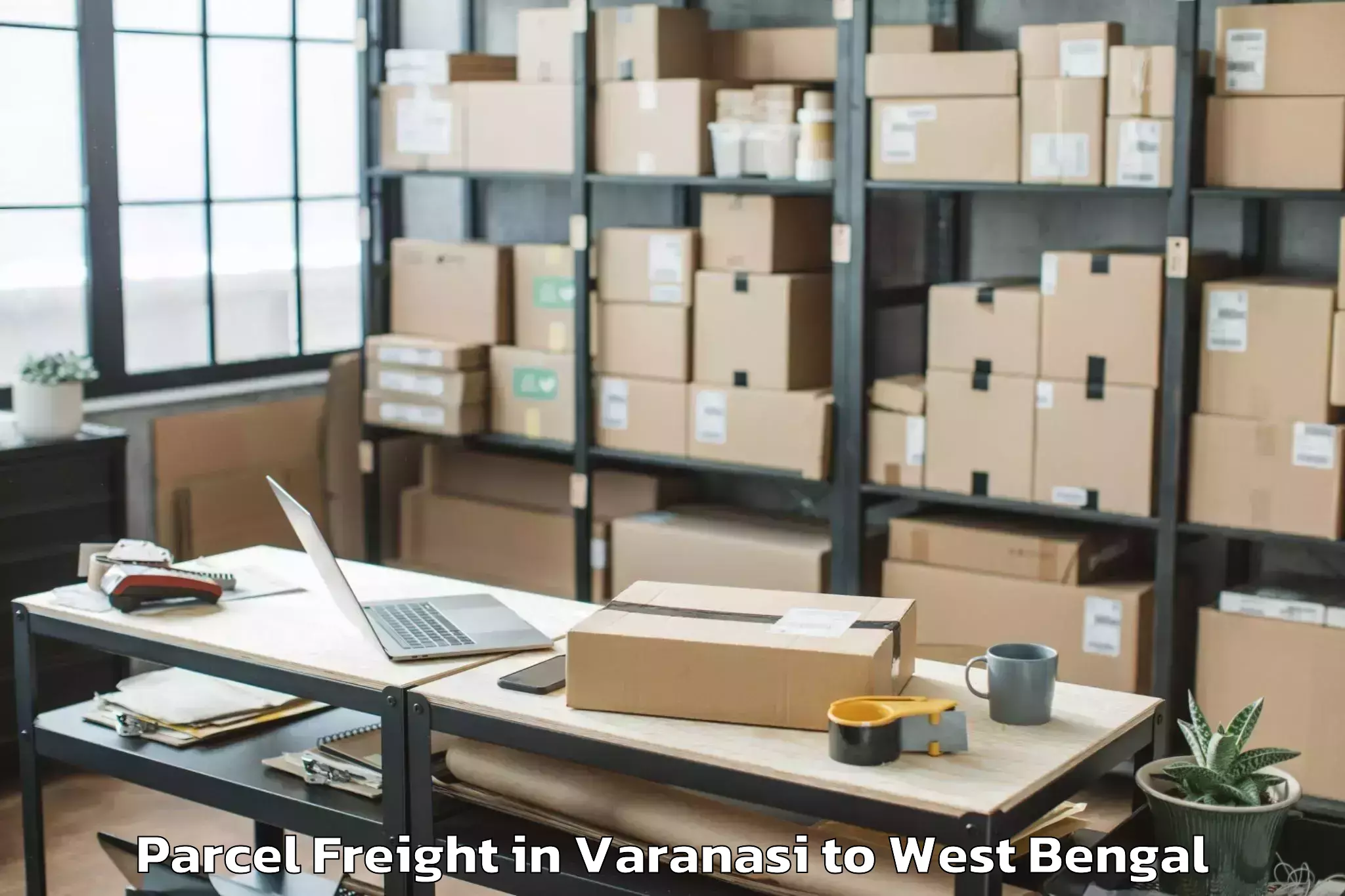 Easy Varanasi to Nexus Mall Shantiniketan Parcel Freight Booking